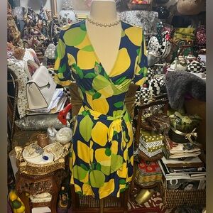 Lilly Pulitzer Lemon Wrap Dress sz 0